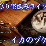 猫と家飲み配信【イカのヅケ】