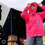 【雨キャンプ】土砂降りキャンプでまさかの崩壊😱【高規格キャンプ場】【車中泊】【夏キャンプ】