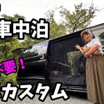 【ハイエース車中泊】夏の車中泊対策！工具不要の簡単カスタム！【ハイエース防虫ネット】【アイズストッパー】