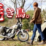 【ねぎま串と】ぼっち女のソロキャンプ 【松茸と熱燗】yakitori[motorcycle camping in japan]